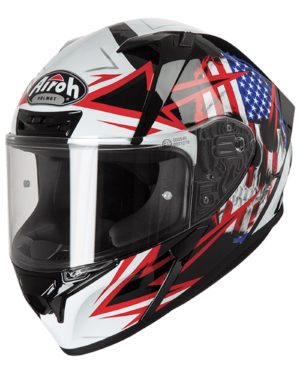 Airoh Valor Full Face Helmet - Sam Black Gloss - S   