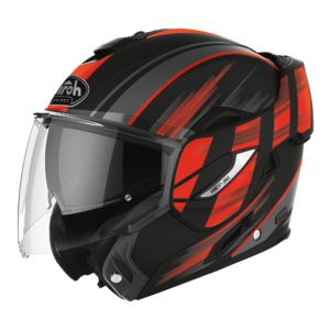 2020 Airoh Rev19 Flip Helmet - Ikon Orange Matt - M   
