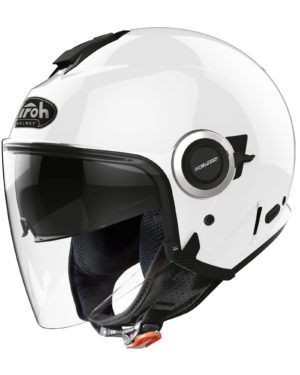 2020 Airoh Helios Jet Helmet - Color White Gloss - S   