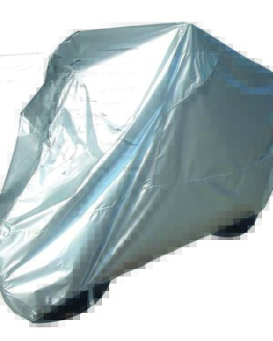 Bike It Motorcycle Rain Cover - Silver - Medium Fits Up To 600cc   