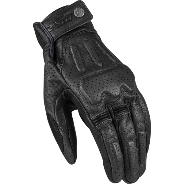 LS2 RUST MAN GLOVES BLACK LEATHER L