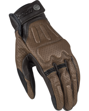 LS2 RUST MAN GLOVES BROWN LEATHER XL