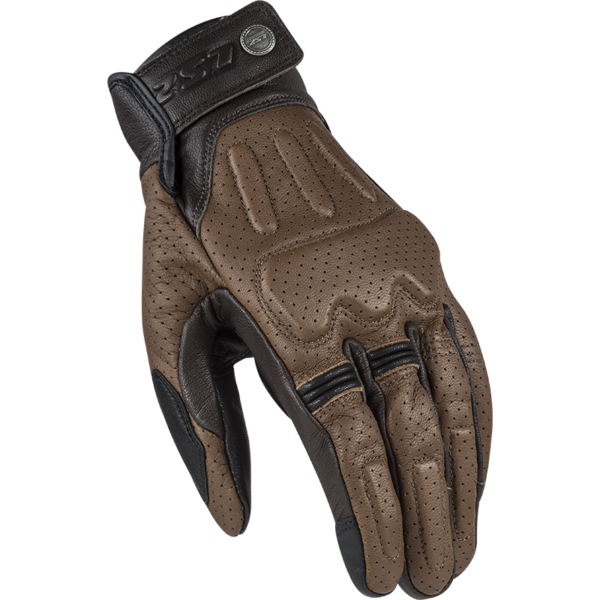 LS2 RUST MAN GLOVES BROWN LEATHER XL
