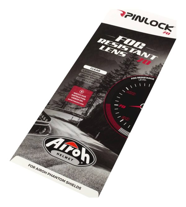 Pinlock Original 70 Fog Resistant Lens - Airoh Phantom