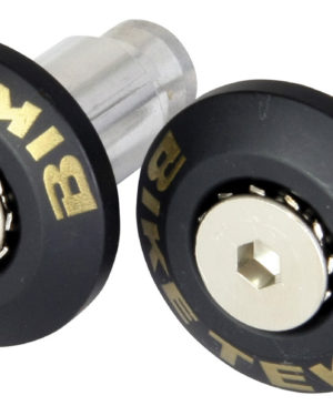 Bike It Black 13mm & 18mm Bar Ends With Carbon Fibre Insert