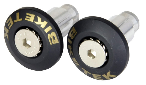 Bike It Black 13mm & 18mm Bar Ends With Carbon Fibre Insert