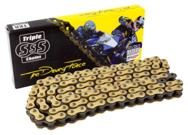 Motorcycle O-Ring Chain Gold 530-110 Link Csk Comp