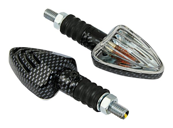 Bike It Arrow Indicators With Carbon Body And Clear Lens