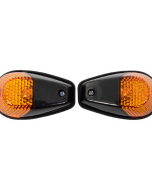 Bike It Original Fairing Indicators With Black Body And Amber Lens