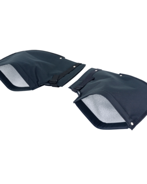 Bar Muffs Black Polyester Fleece Lining