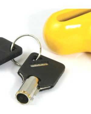 Mammoth Micro Yellow Disc Lock With 6mm Pin