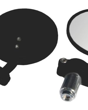 Bike It Black Pheonix Bar End Mirrors   