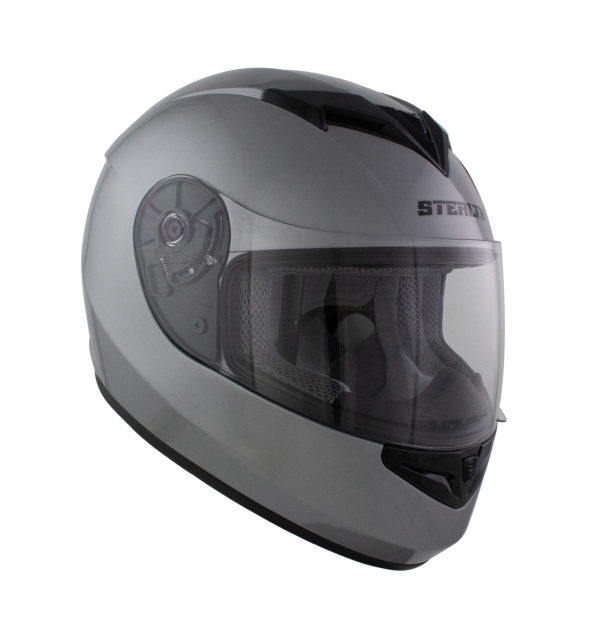 Stealth Full Face Helmet V121 Gloss Silver - L