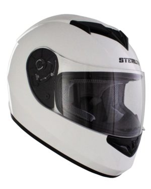 Stealth Full Face Helmet V121 Gloss White - L