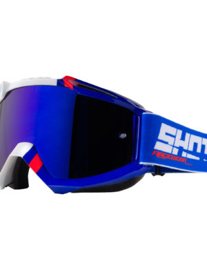 Shot Iris Sound Blue/Red Glossy MX Goggles