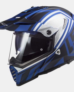 LS2 MX436 Pioneer Evo Master Matt Black Blue Large