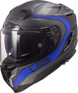 LS2 FF327 Challenger Fusion Matt Titanium Blue M