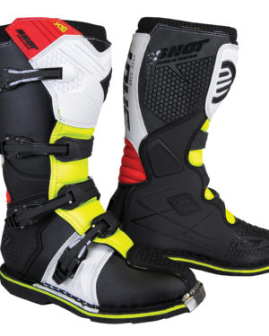2020 Shot X10 2.0 MX Boots Adult - Black/Red/White/Yellow - UK 10 / EUR 44