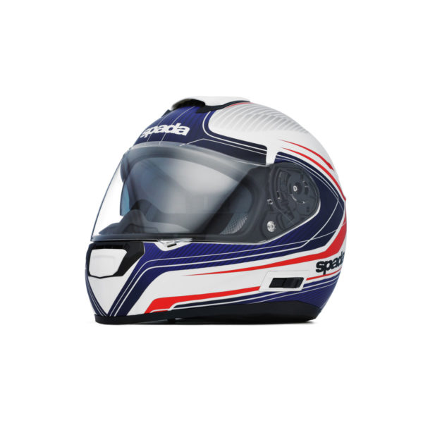 Spada SP16 Monarch Matt White/Red/Blue Helmet - Medium